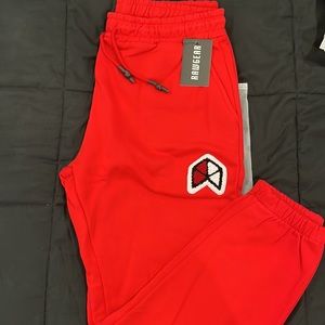 NWT Logo Joggers — Red